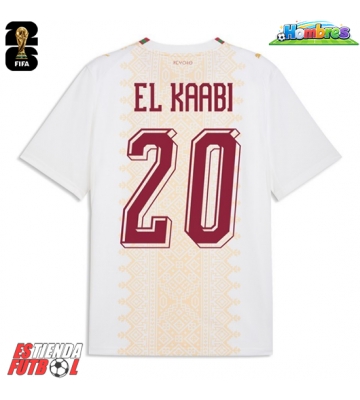 Marruecos Ayoub El Kaabi #20 Segunda Equipación Mundial 2026 Manga Corta